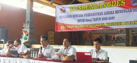 Musrenbang Penyusunan Perubahan RPJMDesa 2022-2029 Dibuka oleh Perbekel